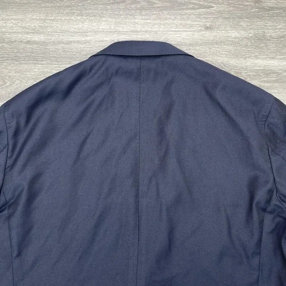 Suitsupply Blazer Mens 46L Navy Blue Pure Wool Guabello Jacket Sport Coat Lined